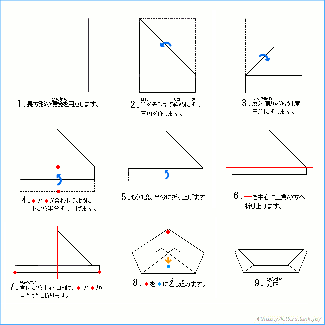 メンコの折り方