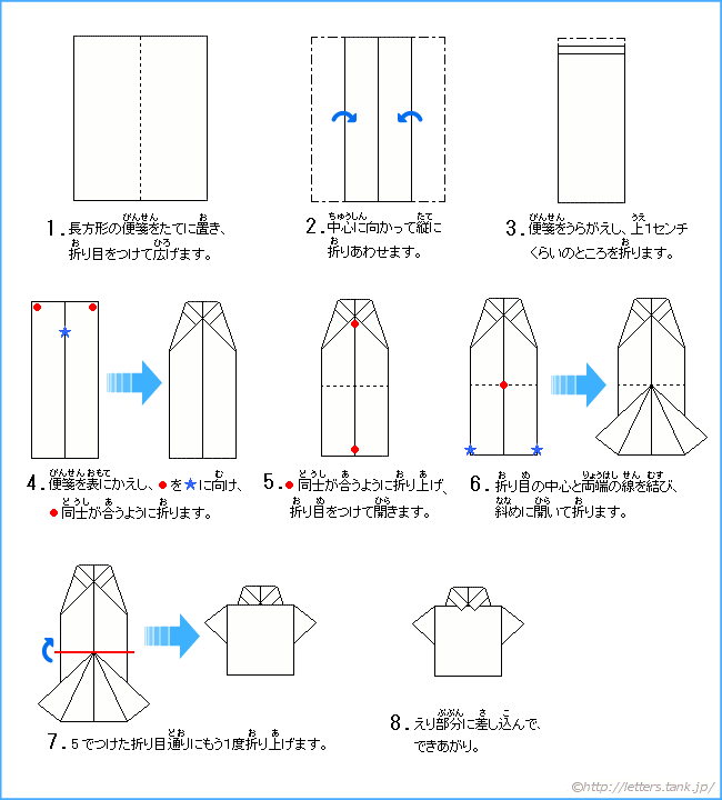 ワイシャツの折り方